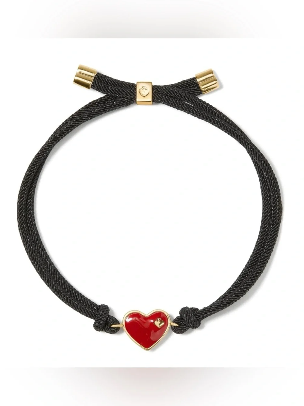 NWT Kate Spade Cord Bracelet with Heart Charm